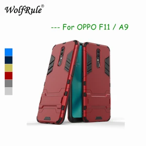 oppo f11 phone cases oppo a9 cover soft silicone plastic kickstand fitted case for oppo a9 f11 case 6 53 wolfrule free global shipping
