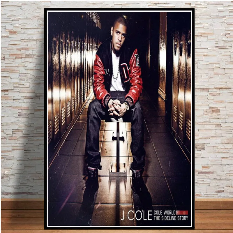 J cole K.O.D лес Eyez Rapper хип хоп музыкальный альбом звезда плакатный принт искусство холст живопись настенные картины гостиная домашний декор - Color: Army green
