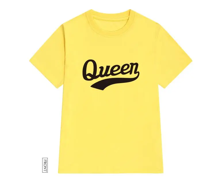 

QUEEN Letters Print Women tshirt Cotton Casual Funny t shirt For Lady Yong Girl Top Tee Hipster Tumblr ins Drop Ship S-47