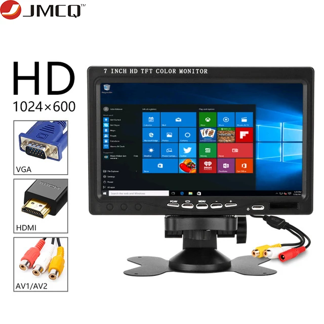 ЖК-монитор для автомобиля 7 &quotHD ЖК-IPS мини-компьютер и ТВ-дисплей CC ТВ-монитор