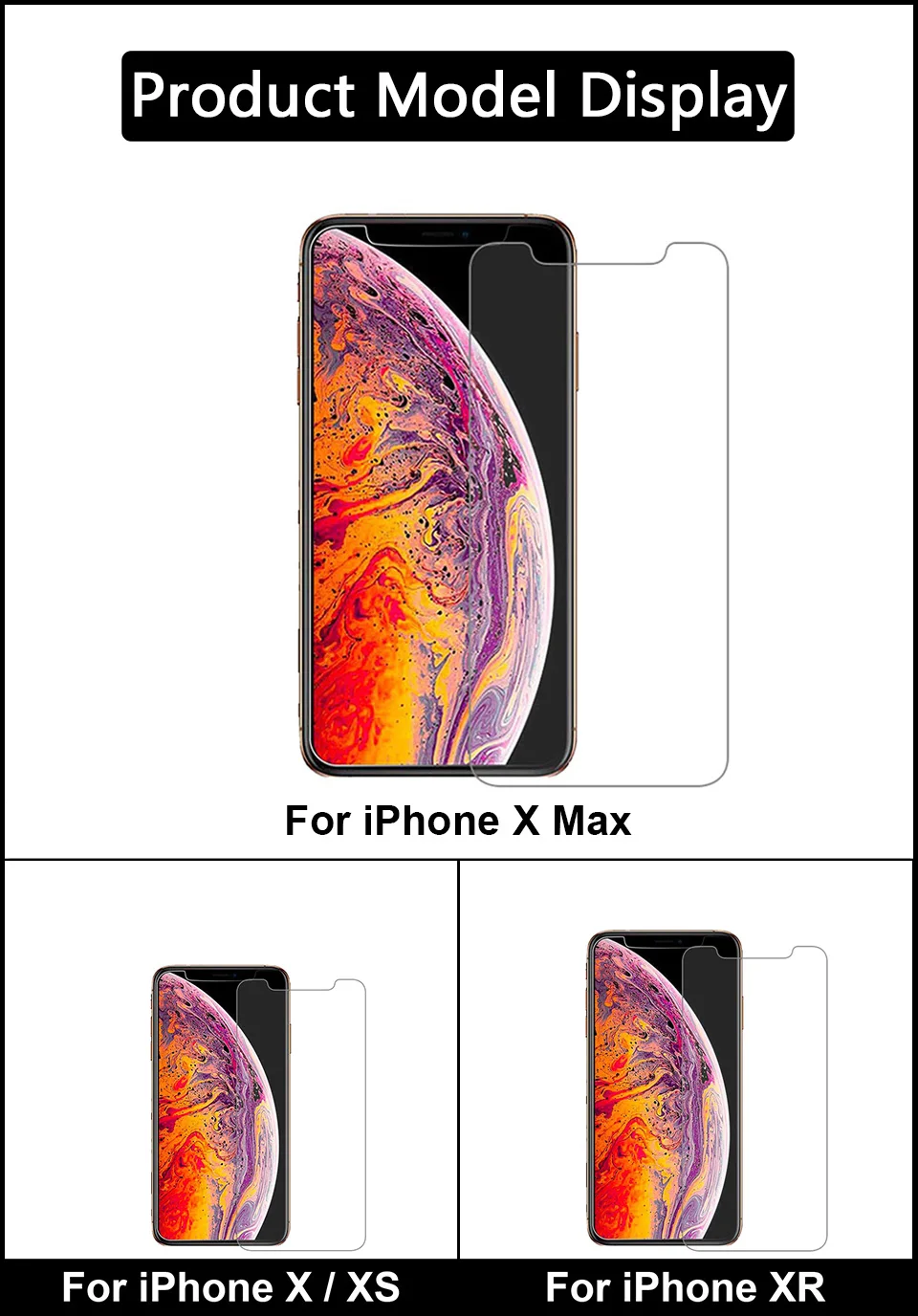 2 шт./лот X XS MAX XR Защитное стекло для iphone 6 iphone 6 S 6 S 7 8 Plus закаленное стекло на iphone 5 5S 4 4S стекло