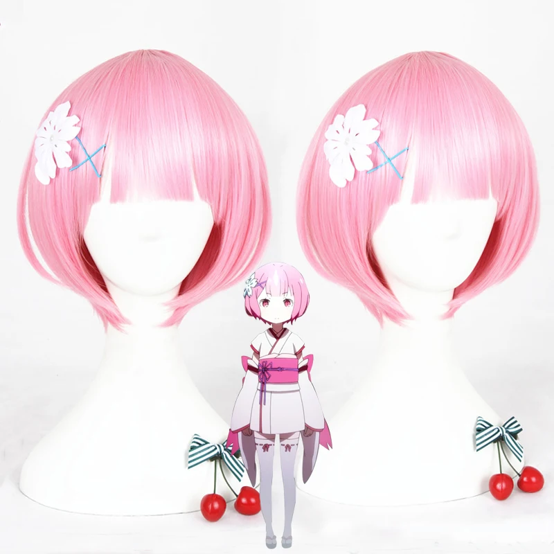 

Life in a Different World From Zero Cosplay Costume Japanese Lolita Dress Anime Cosplay Costume Wig
