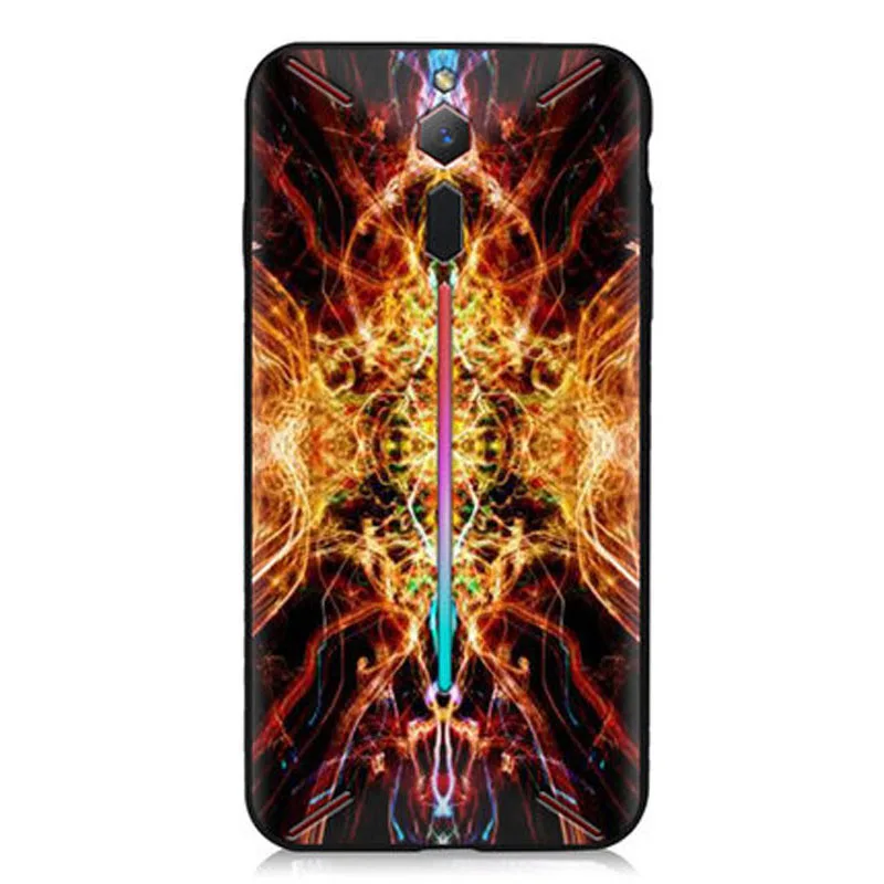 Для zte Nubia красный волшебный игровой телефон прозрачный Прохладный мультфильм мягкий силиконовый чехол для телефона RedMagic задняя крышка Черный boder для Nubia NX609J