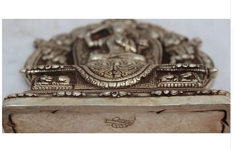 Тибетский серебряный буддийский Дракон Wenshu Manjushri Bodhisattva статуя wan bronze заводские