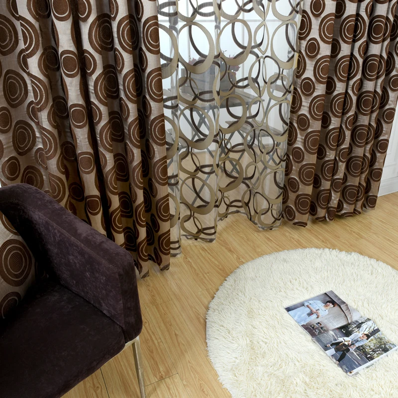 NAPEARL 1 шт. бесконечная жаккардовая занавеска современный дизайн занавески и тюль