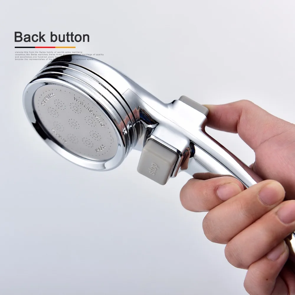 Free Shipping Withe Handheld Shower Head with On/Off Switch Handle a Shut Off Hand Held head Set | Строительство и ремонт