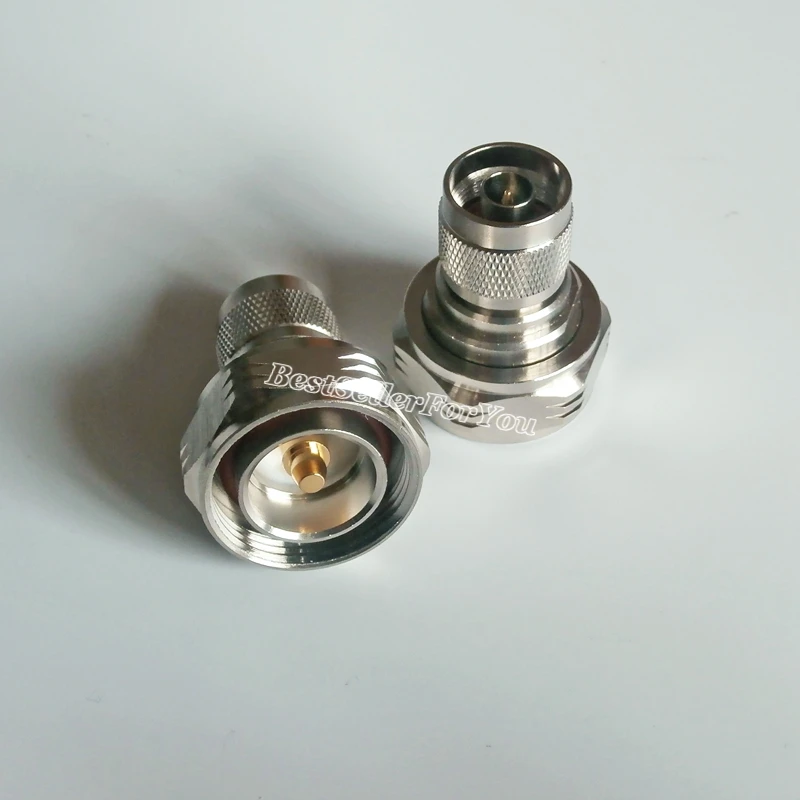 1Pcs 7/16 DIN plug male L29 to N RF connector straight Adapter Converter M/M | Обустройство дома