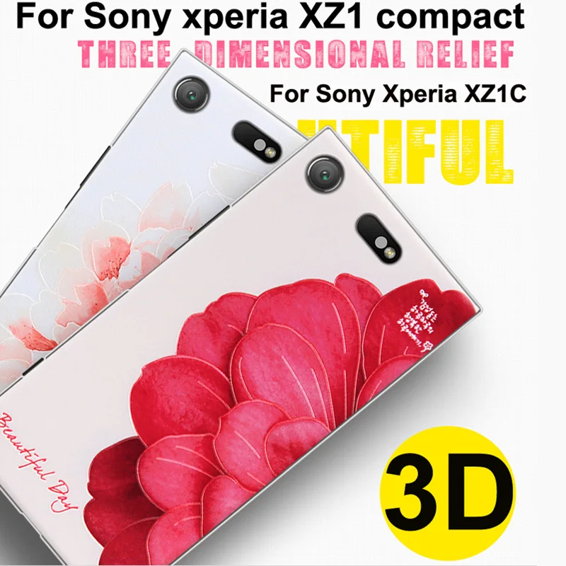 3D HD напечатанная кожа для Sony Xperia XZ1 компактный чехол XZ1Compact Жесткий ПК Тонкий