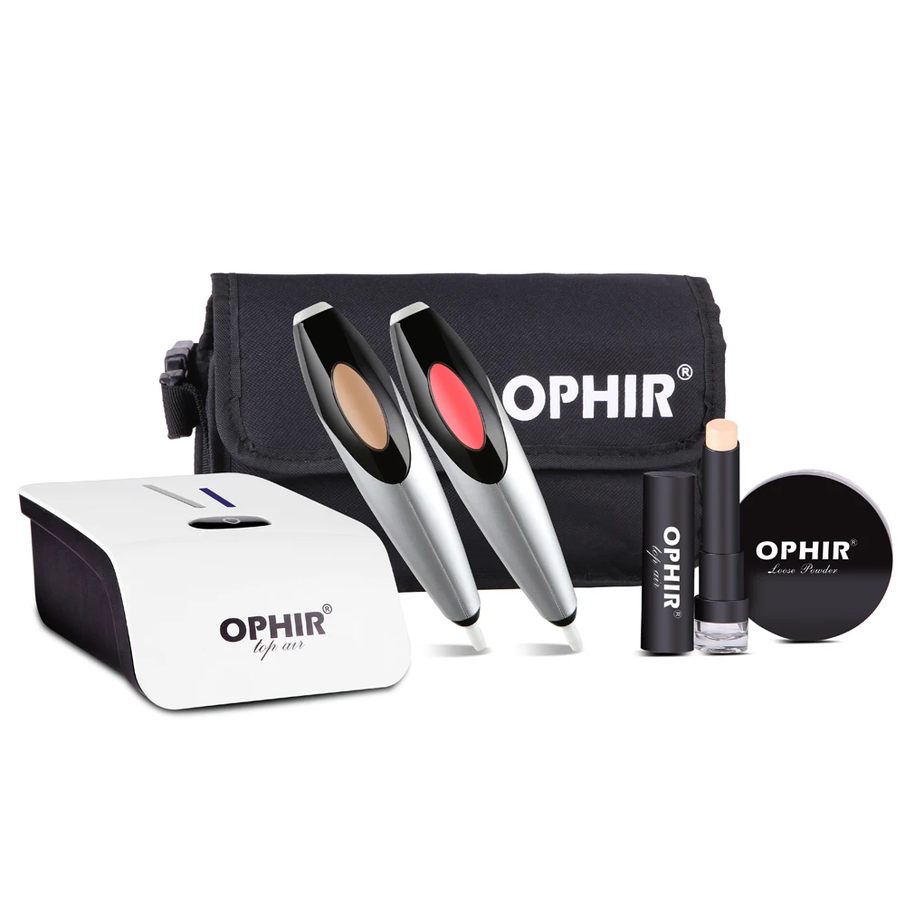 OPHIR Airbrush Makeup Kit Cosmetic Airbrushing Set Airbrush Makeup System Air Foundation Blush Sprayer OP-MK004W