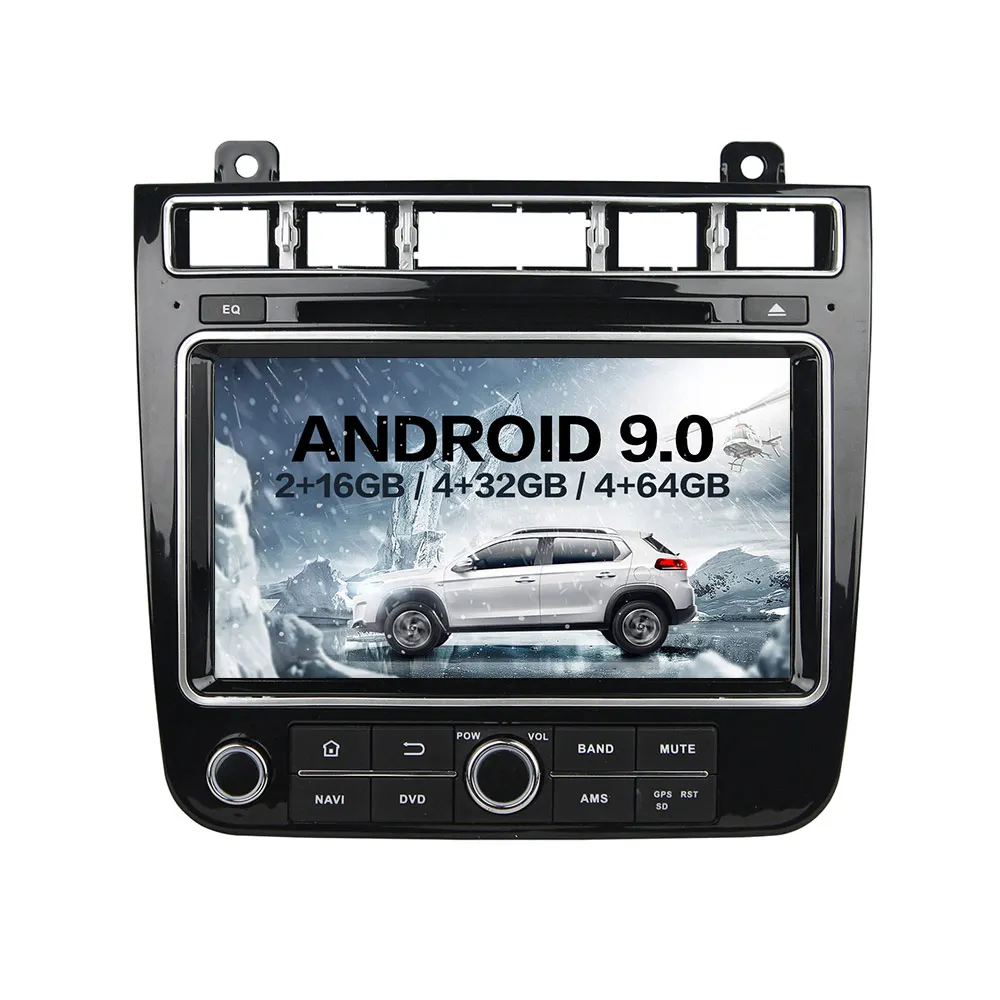 Автомобильный DVD плеер на Android 9 0 GPS радио для Volkswagen TOUAREG 2014 2018 навигация