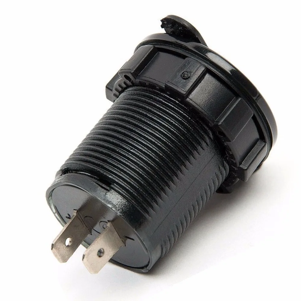 3.1A Водонепроницаемый двойной USB порт автомобильное зарядное устройство Прикуриватель разъем светодиодный вольтметр мобильный телефон смарт Зарядка адаптер
