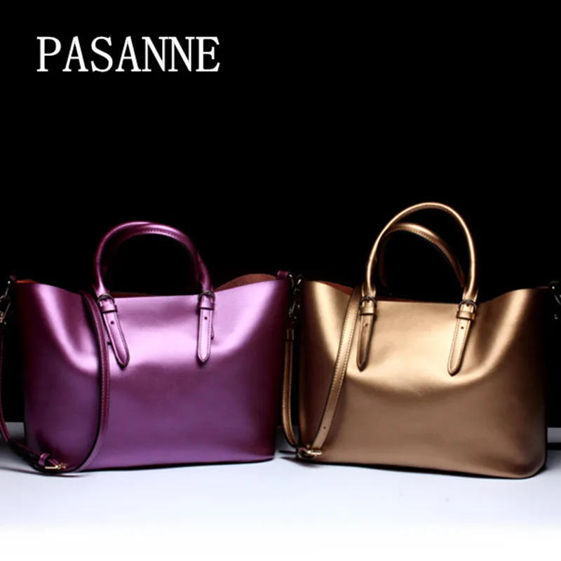 PASANNE 2016 Новая модная женская сумка из натуральной кожи роскошная кожаная