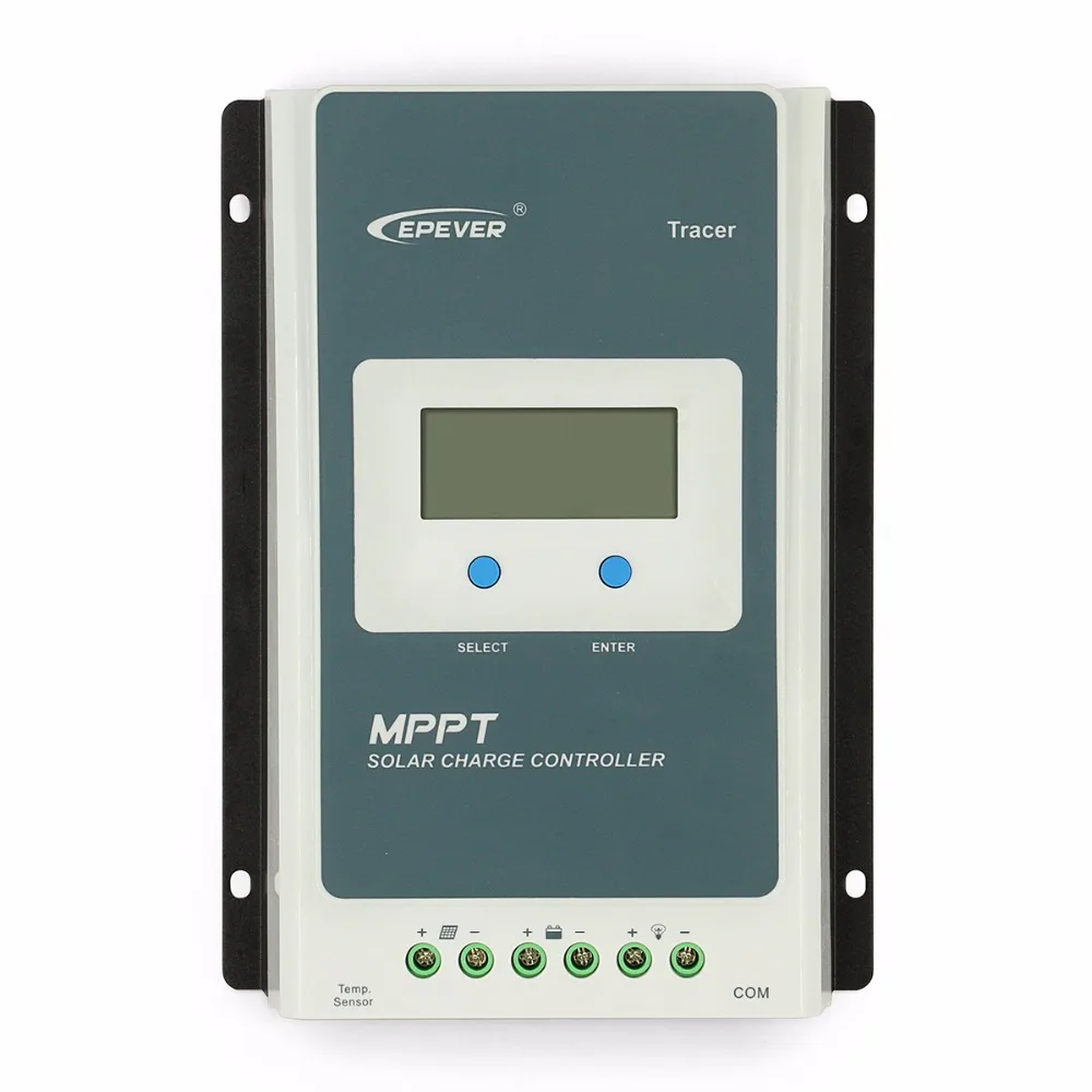 EPsolar со слежением за максимальной точкой мощности Tracer 1210AN блок управления установкой на солнечной батарее 10A 12V 24V ЖК-дисплей Панели солнечные контроллер заряда Батарея регулятор с двумя кабелями