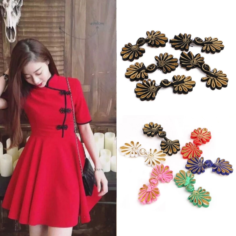 10 пар пуговиц с застежкой в виде китайской лягушки | Дом и сад