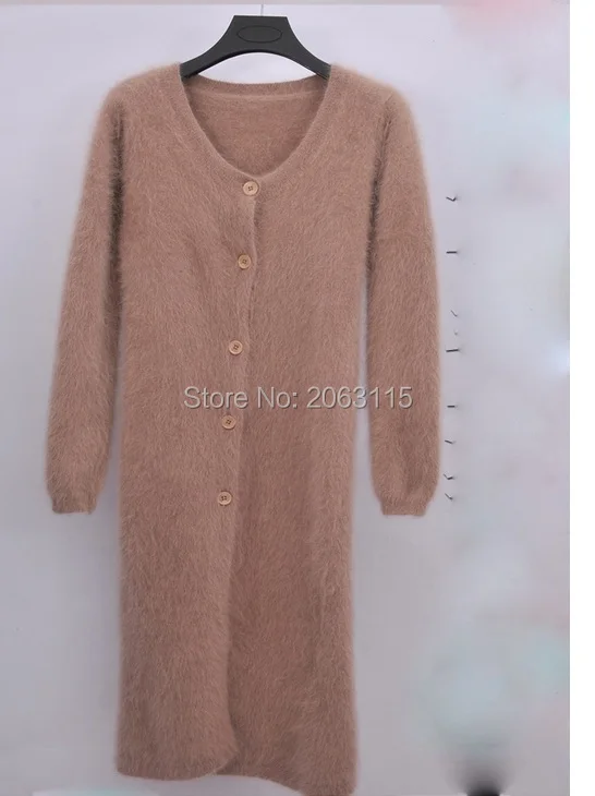 Женский кашемировый свитер из натуральной норки кардиган чистого кашемира
