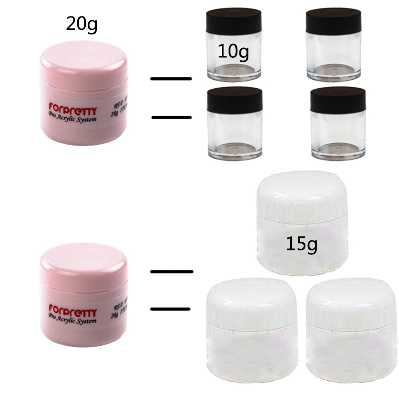 Acrilico Unha 20 г акриловый порошок акриловый лак для ногтей для Nagels Akrilik белый Akryl розовый прозрачный Polvo Poudre acryl ique Pour Ongle