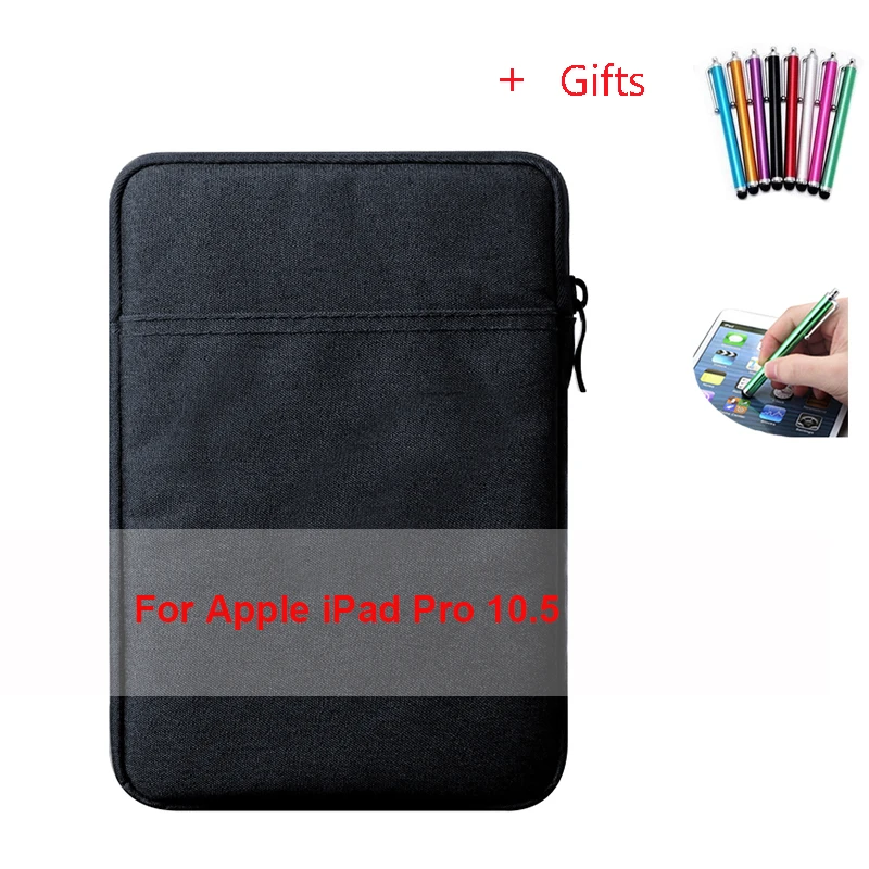 For iPad Pro10.5 Чехол-сумка для планшета для i Pad Pro 10,5 A1701 A1709 для i Pad Pro 9,7 дюймов модель A1673 A1674 A1675 чехол из закаленного стекла+ бесплатно - Цвет: For iPad Pro10.5