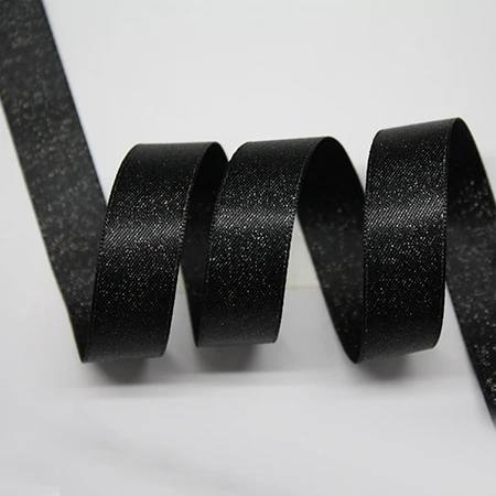 black 030 YAMA Серебряная фиолетовая атласная лента 6 9 13 16 мм 1/" 3/8" 1/" 5/8" дюймов 100 ярдов вечерние свадебные украшения ручной работы розы - Цвет: black 030
