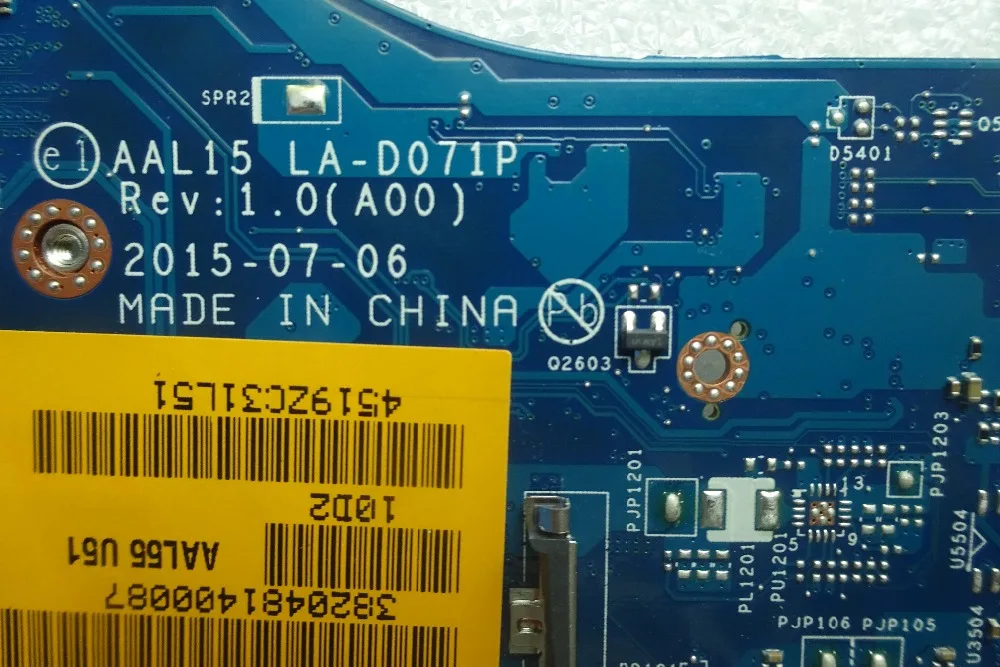 Материнская плата 5559 для ноутбука DELL оригинальная материнская 100% DDR3L бесплатная