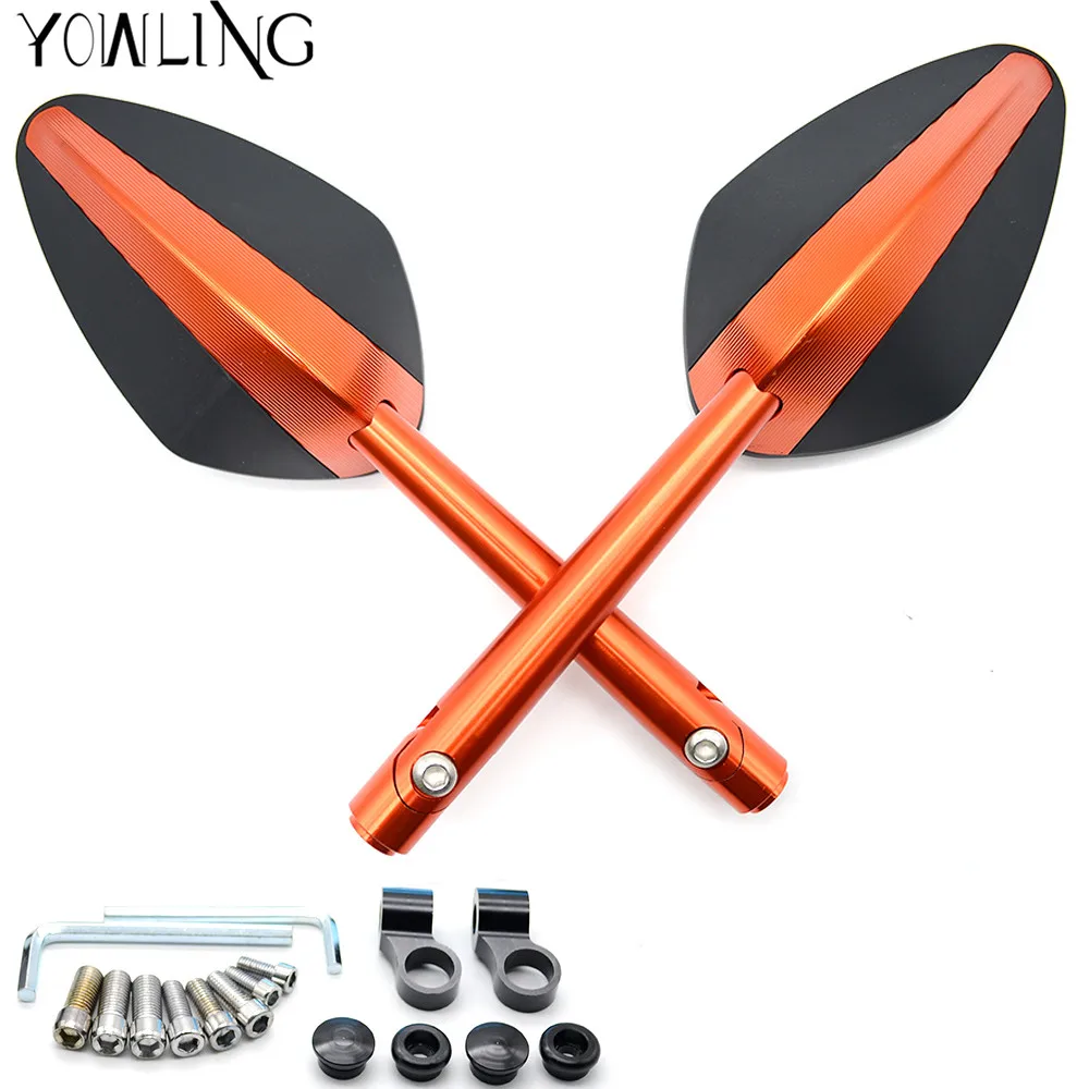

Motorcycle Aluminum Mirrors motorbike moto CNC Rearview side Mirror For 125 200 390 390 200 RC 125/200 /390 MT-09