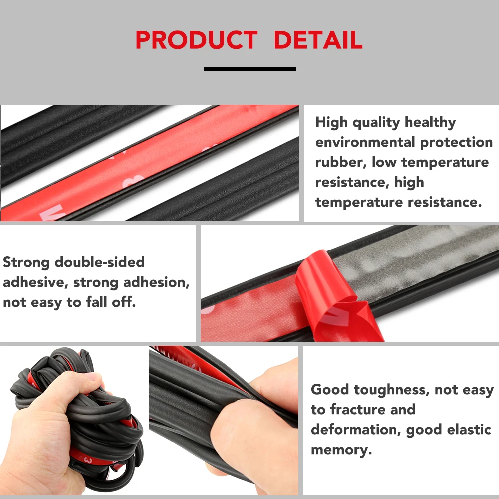 Уплотнительная лента для автомобильной двери 5 м|Наклейки на автомобиль| |