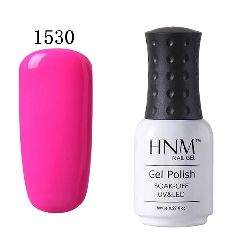 HNM 8 мл УФ-гель для ногтей светодиодный светильник Гель-лак 58 цветов Гель-лак чистые цвета Полупостоянный Гель-лак для ногтей основа - Цвет: 1530