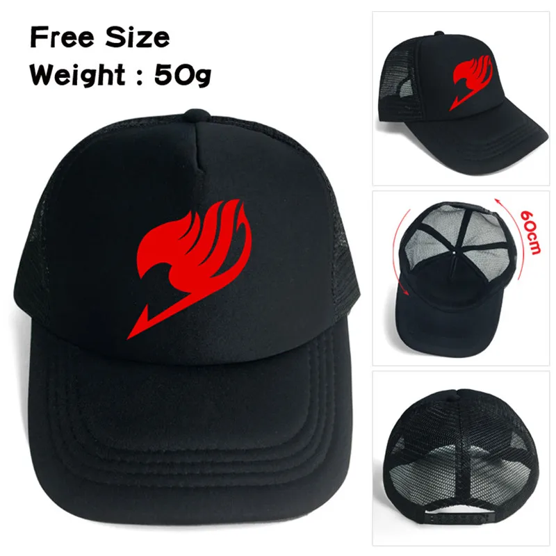 

Japan Anime Fairy Tale Men Women Boys Girls Mesh Base Ball Cap Hat Cosplay Fans Gift