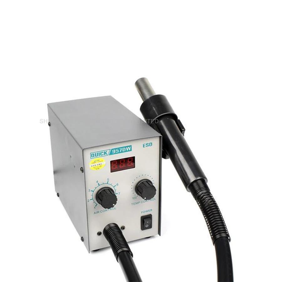 1 шт. светодиодный дисплей Регулируемый тепловой фен с винтовым ветром 580 Вт SMD