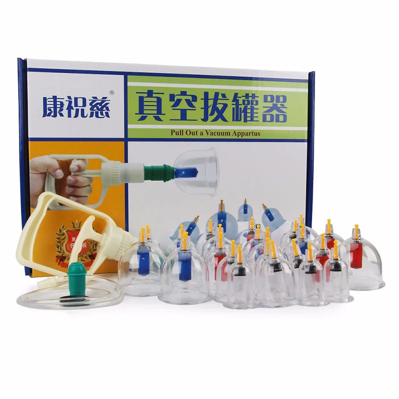 Новый Для мужчин и женщин Коппинг Набор 24 Кубки уменьшая вакуумная терапия