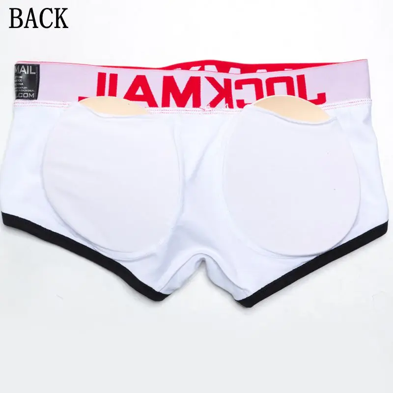 Бренд jockmail усиление выпуклости сексуальные мужские трусы боксеры включают