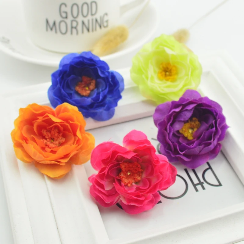 5 шт. высококачественные искусственные розы для свадьбы сделай сам декоративный