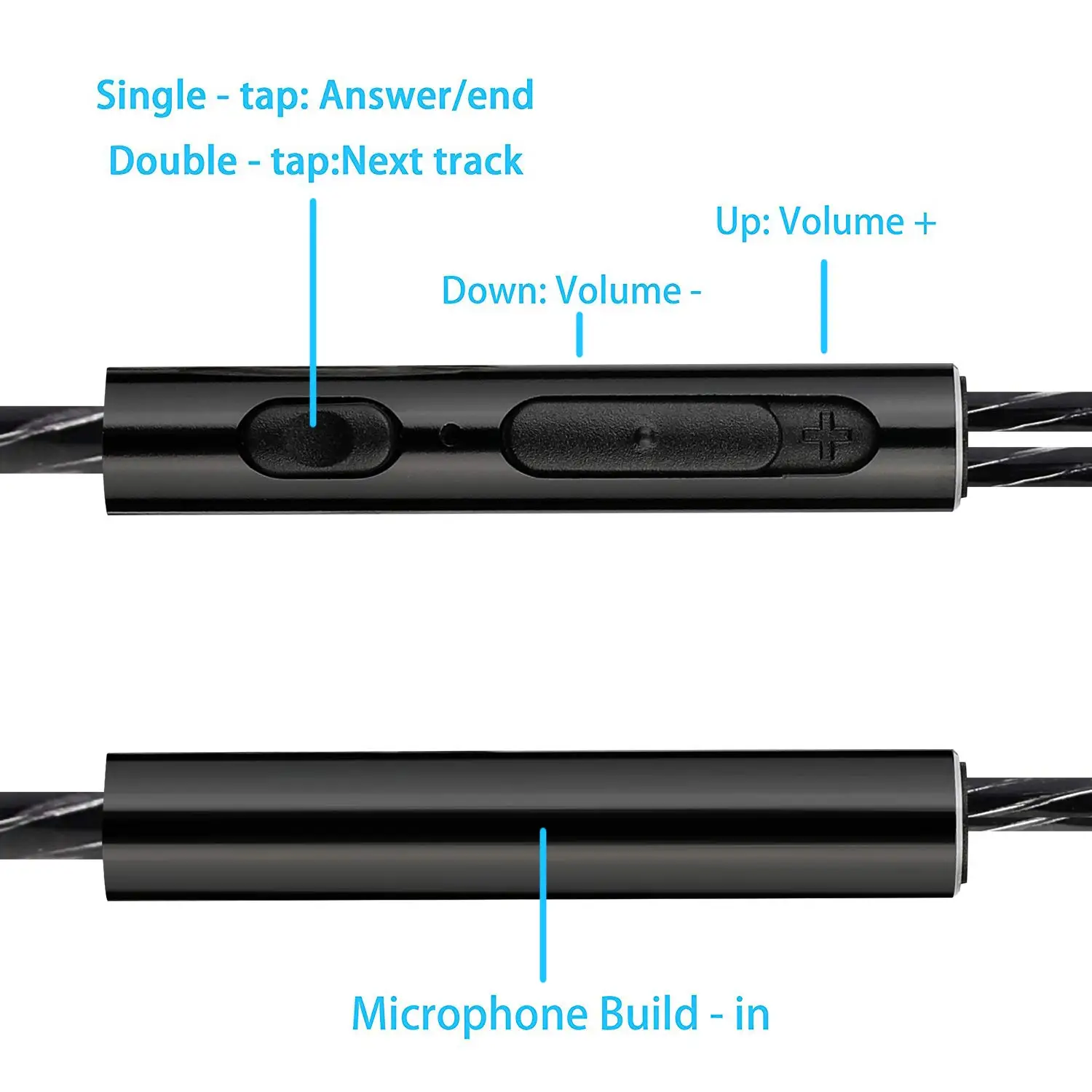 Двойной привод стерео проводные наушники бас гарнитура вкладыши спортивные для