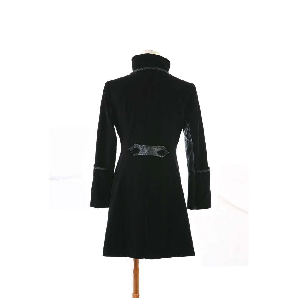 Куртка в стиле панк рок черная красная военная куртка Блейзер Kei Streampunk унисекс