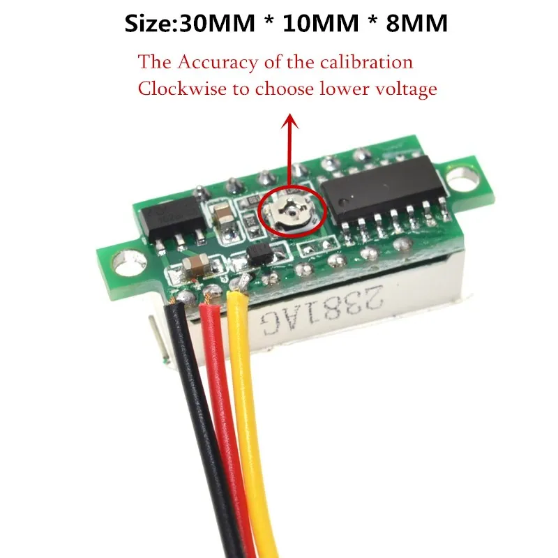 Электронный вольтметр 0 28 дюйма 100 в|voltmeter dc|dc dcvoltmeter mini |