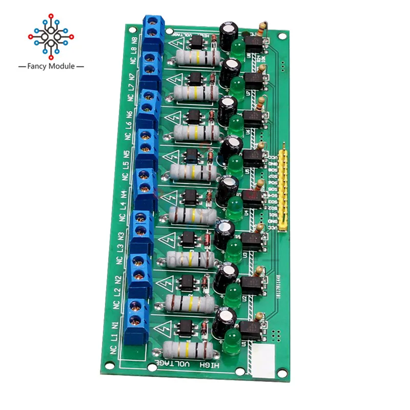 AC 220V MCU TTL уровень 8 Стандартная плата тестирования изолированного обнаружения