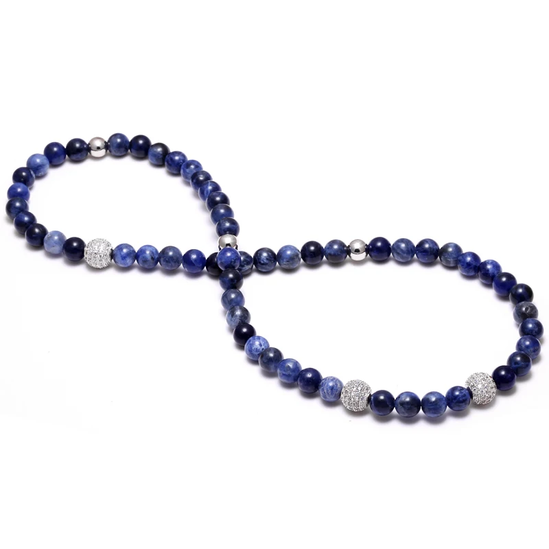 Браслет для мужчин/натуральный камень/браслет из бисера Micro Pave Cz браслеты