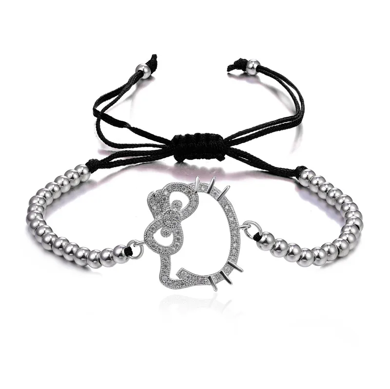 Колье bracciali Donna, модные трендовые красные веревочные бусы hello kitty, браслеты для женщин, ювелирные изделия Sieraden, очаровательные браслеты и браслеты Bijoux