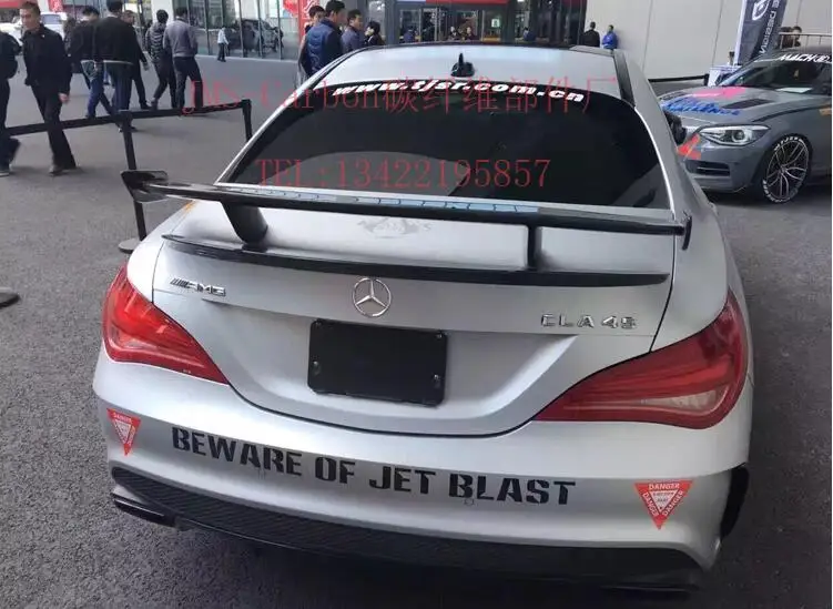Углеродное волокно автомобиля задний багажник спойлер для BENZ CLA класс W117 C117 180 200