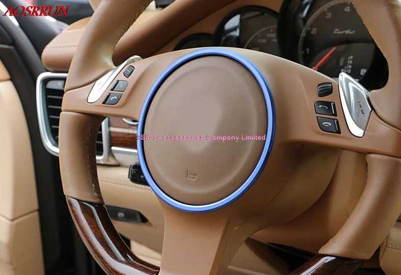 3 цвета на выбор, модифицированный Автомобильный декоративный круг для PORSCHE cayenne Panamera S 911 Boxster 3D стикер