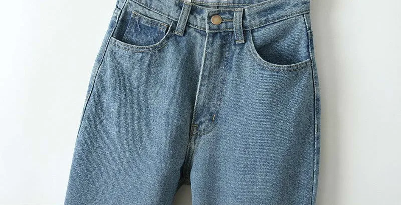 Джинсы женские длинные в стиле ретро винтажные брюки султанки из денима с