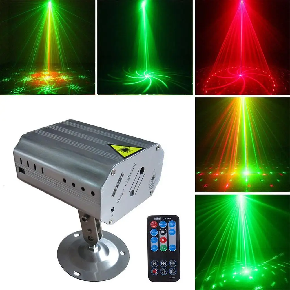 

Voice Control Music Rhythm Flash Light LED Laser Projector Stage Light DJ Disco Club Dancing Party Stage Effect Lighting Laser L