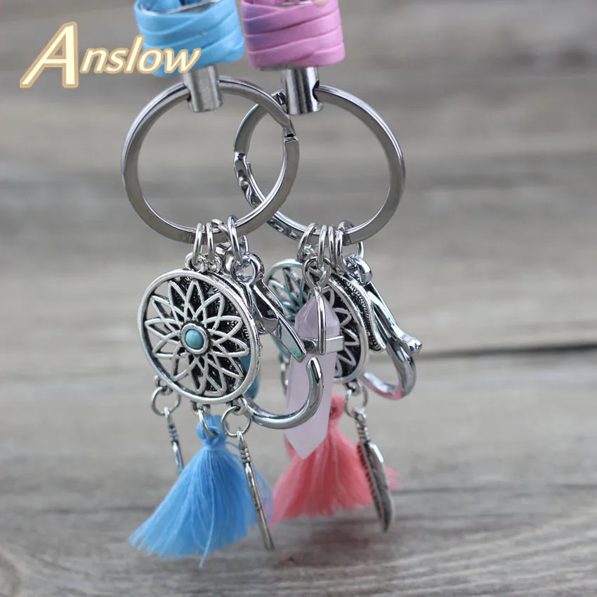 Бренд Anslow новый дизайн высшее качество модные украшения брелок для автомобиля