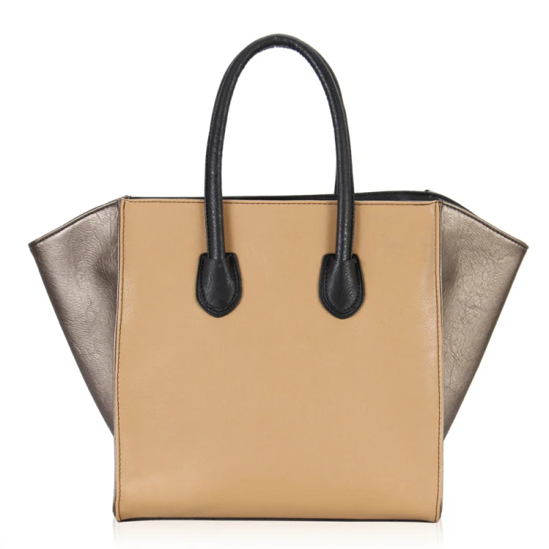 Женщины Дизайнер Кожаные Знаменитости Улыбка Шипованных Tote Сумочка Дамы Улыбкой