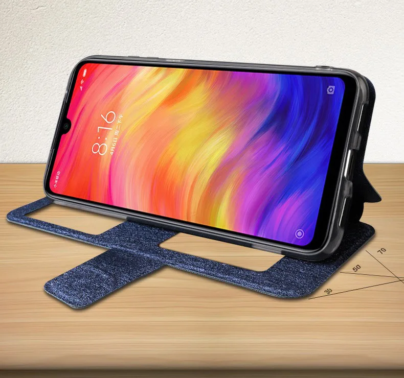 Чехол для xiaomi redmi note 7 pro, чехол для redmi note 7, флип-чехол, кожаный чехол-книжка, Магнитный чехол, роскошный силиконовый чехол для redmi note 7Pro для мужчин