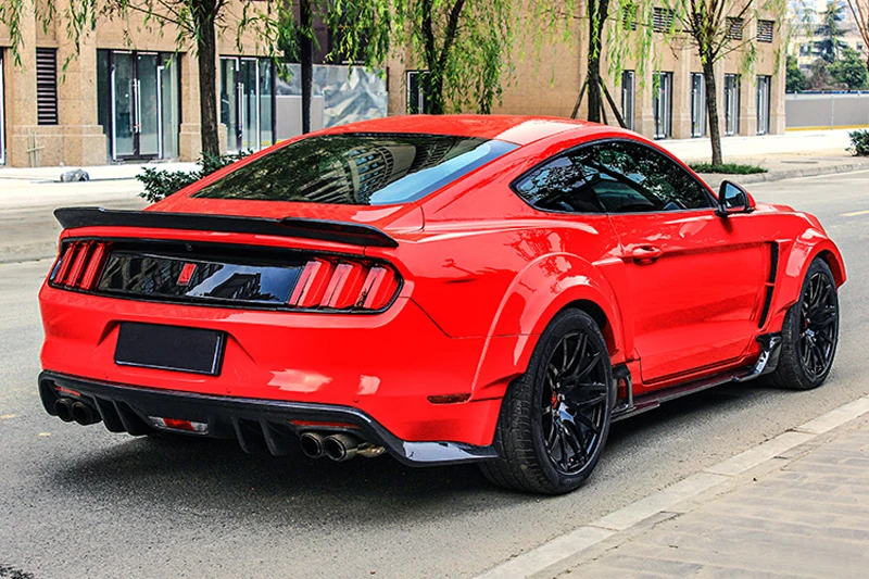 Подходит для Ford Mustang спойлер 2 двери Mustang автомобильный декор для багажника заднее крыло черный спойлер заднего крыла из углеродного волокна