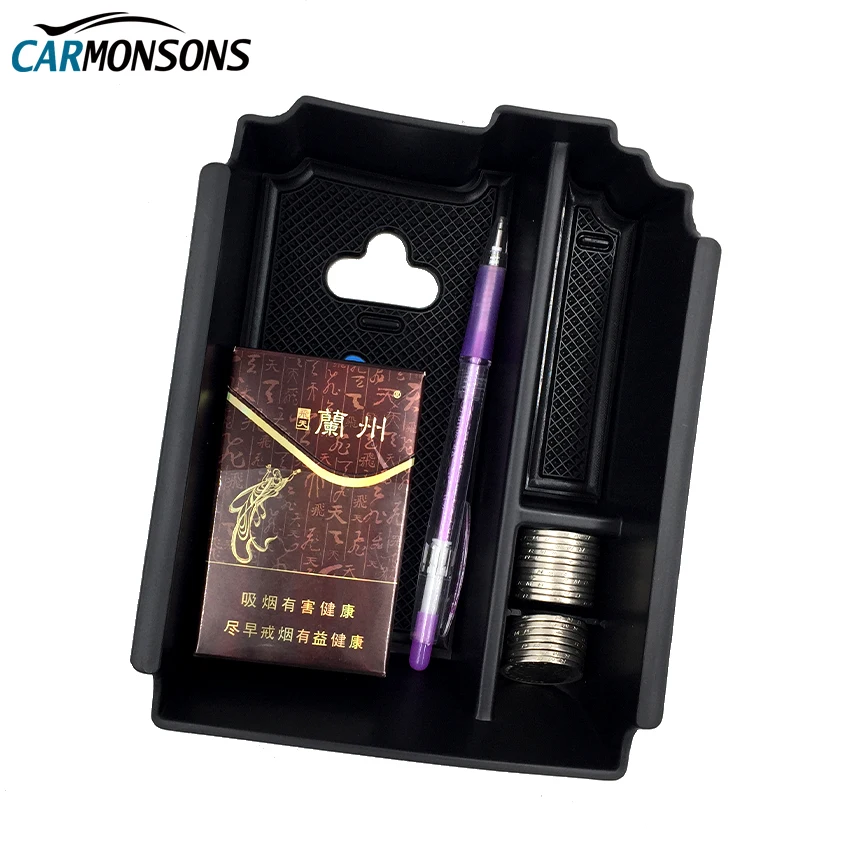 Carmonsons консоль центральный подлокотник коробка для хранения Контейнер лоток для Infiniti QX30 Q30 Q30S автомобильный Органайзер аксессуары для автомобиля Стайлинг
