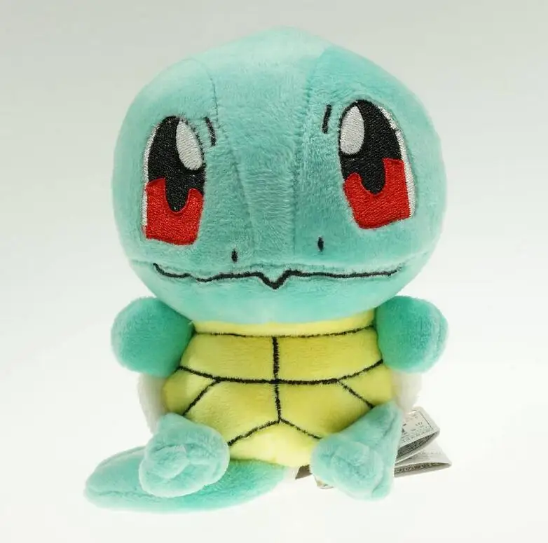 Squirtle 15 см Размер Пикачу& Bulbasaur& Squirtle& чармандер аниме плюшевые игрушки - Цвет: Squirtle