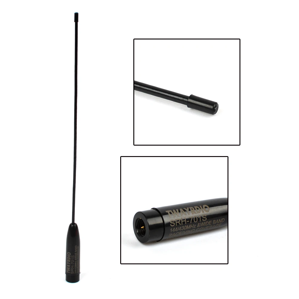 HYS SRH701S Walkie Talkie sma мале Антенны VHF и UHF Dual Band 144/430 мГц гибкие ветчина ручной