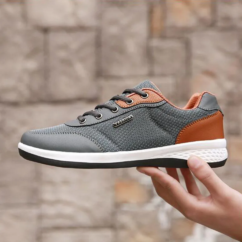 Large Size Business Casual Men Shoes 2019 Spring New Fashion Mesh Non-slip Wear-resistant Men's | Обувь