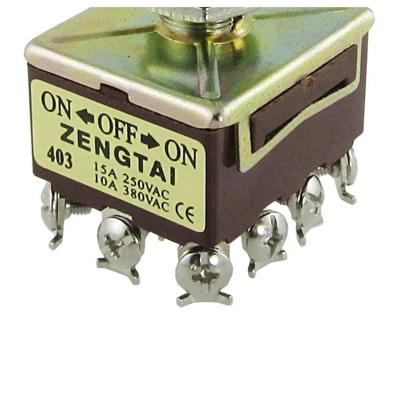 Промо акция! ZENGTAI 10A/380VAC 15A/250VAC 3 положения 4PDT ВКЛ./ВЫКЛ./вкл. 12 Pin тумблер|position switch| |
